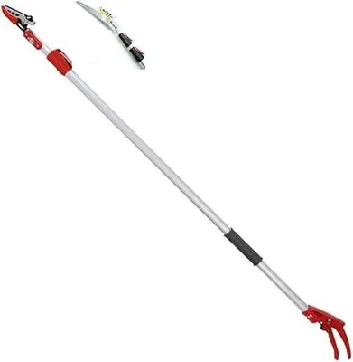 Produktbild von Recalma Teleskop Astschere 130–220 cm mit Säge, Gartenschere lang, Baumschere Kohlenstoffstahl, ergonomischer Griff, ausziehbar