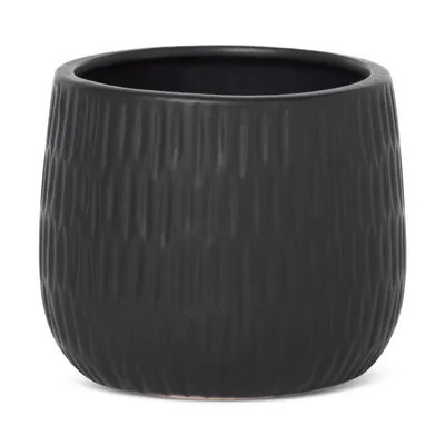 Zdjęcie produktu dla Donica ceramiczna MONI 16x13 cm czarna