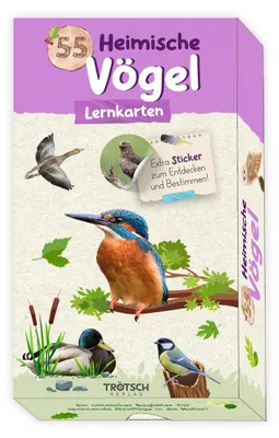 Obrázok produktu pre Trötsch 55 Lernkarten Heimische Vögel