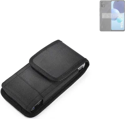 Produktbild von Holster Gürteltasche kompatibel mit TCL 406 Holster Gürtel Tasche wasserabweisend Handy Hülle Schutz Hülle Outdoor schwarz K-S-Trade