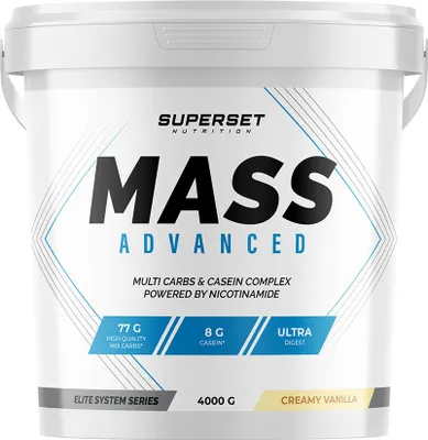 Image de Gainers - Superset Nutrition - MASS ADVANCED (4KG) - Saveur Vanille Crémeuse