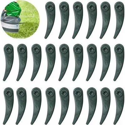 Zdjęcie produktu dla Zestaw zapasowych ostrzy do podkaszarki, 24-częściowy, zielony, akumulator litowo-jonowy, 18 V