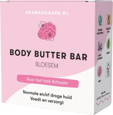Produktbild von ShampooBars Body Butter Bar Bloesem 45gr