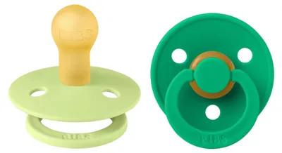 Imagen del producto de Bibs Colour, chupete clásico para bebés, redondo, de látex, para niño/niña
