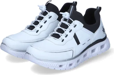 Produktbild von Rieker Damen Slip-On-Sneaker Weiß Textil-Synthetik-Mix Größe: 37