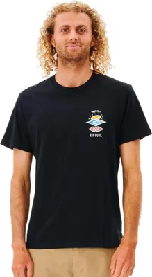 Produktbild von Rip Curl Search Icon Kurzarm-t-shirt Schwarz S Herren Schwarz S
