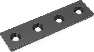 Produktbild von Verbinderplatte 40x160, Stahl, schwarz
