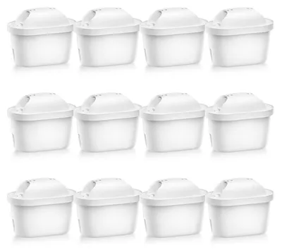 Produktbild von Wasserfilter Kartuschen 12 Stück, Ersatz für Brita Maxtra+ / Maxtra Pro, reduziert Chlor, Kalk, Schwermetalle