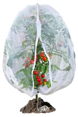 Produktbild von Omgoods – Pflanzenschutznetz mit Reißverschluss und Kordelzug für Gartenpflanzen
