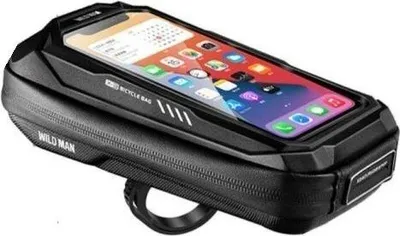 Immagine prodotto di WILDMAN borsa da viaggio per manubri di bicicletta con cerniera 0,5L (4"- 7") X3 nero