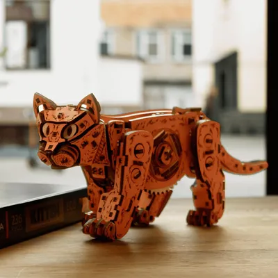 Produktbild von Eco Wood Art Ginger Kitten, Tiere