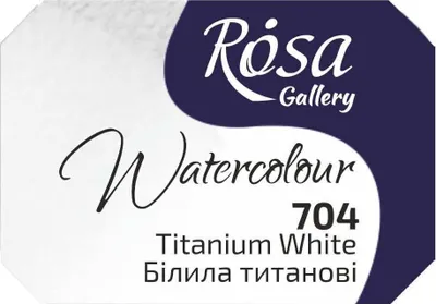 Produktbild von Rosa 343704 Aquarellfarbe 704 Titanium White 2,5 ml 1 stk