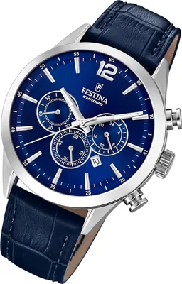 Produktbild von Festina Herren Uhr Fashion Leder Armbanduhr dunkelblau UF20542/2