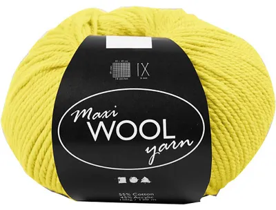 Produktbild von Wolle, L 125 M, Gelb, 100 g/ 1 Knäuel [HOB-447402]
