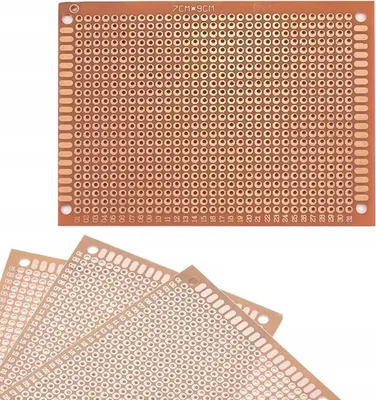 Obrázok produktu pre Rosfix Univerzálna Jednostranná Prototypová Perforovaná Doska Plošných Spojov – 70 x 90 mm | Rozteč 2,54 mm | Montáž THT