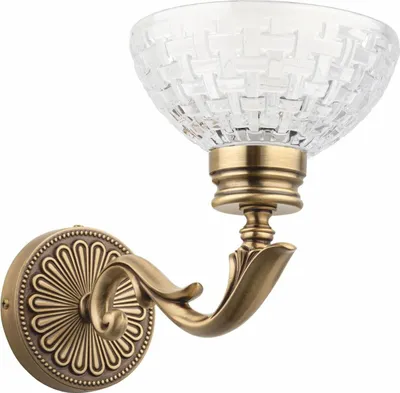 Zdjęcie produktu dla Casa Padrino kinkiet w stylu barokowym mosiądz z patyną H. 22 cm - Lampy w stylu barokowym
