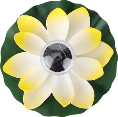 Produktbild von Solar Teich Lichter LED Farbe wechselnde Lotusblume wasserdicht schwimmende LampeLicht gelb