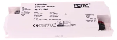 LED-Treiber DC 1200 mA 50 W Konstantstrom 220-240 V 30-42 V