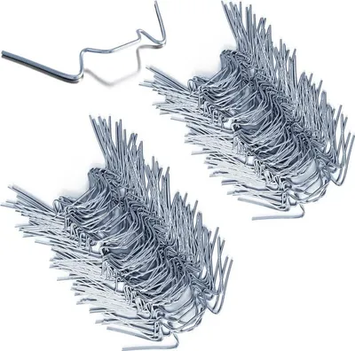 Produktbild von Gewächshaus Clips W Typ 100 Stück Edelstahl 1,5 mm