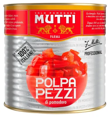 Produktbild von Mutti Tomaten Polpa Pezzi 2500g – -Tomatenstücke, 100% natürlich