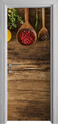 Produktbild von Tür Selbstklebende 80x210 cm Türfolie Türtapete Klebefolie - Kräuter und Gewürze