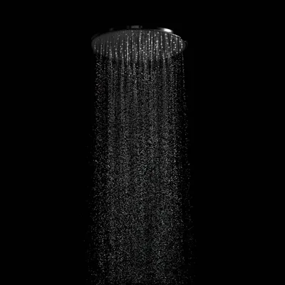 Produktbild von Stilform Edelstahl 20 cm Regendusche Rund Schwarz Matt Kopfbrause