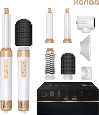Produktbild von XANAA® 7in1 Hairwrap Multistyler - PRO edition 2025 - Glätteisen - Lockenstab - Airstyler - Föhnbürste - Lockenbürste - Haartrockner - Haarstyler