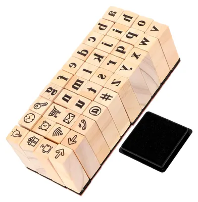 Produktbild von Holzstempelset Mit Buchstabenstempeln Für Journaling Und Scrapbooking Dekorative Stempel Aus Holz Für Kartenherstellung Und Bastelprojekte