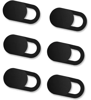 Produktbild von 6er Set Webcam Abdeckung Ultra dünn Privacy-Schutz für Laptop PC Smartphones Tablets Schwarz