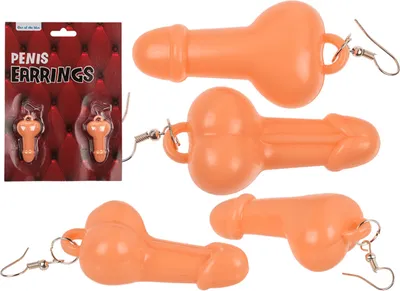 Zdjęcie produktu dla Kolczyki OOTB penis różowy ok. 55 x 3 cm