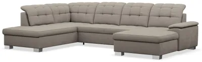 Produktbild von Selsey Jamaal - Wohnlandschaft mit Schlaffunktion und Stauraum, rechtsseitig, taupe