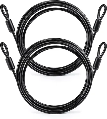 Productafbeelding van Staalkabel met lussen - Set van 2 - 3 m x 4 mm