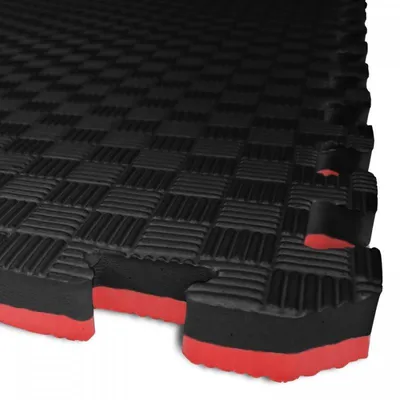 Obrázok produktu pre TATAMI PUZZLE - podložka na taekwondo - 100x100x2,0 cm čierno-červená