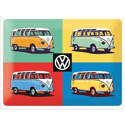 Obrázek produktu pro Nostalgic-Art - Plechová cedule 30 x 40 cm - Volkswagen - VW Bulli - Pop Art