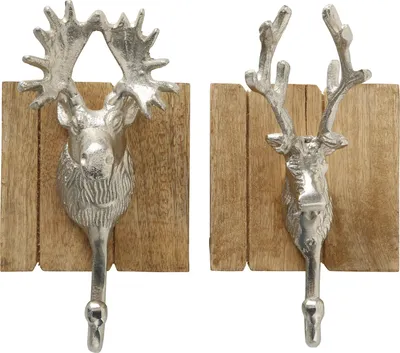 Produktbild von Boltze Garderobenhaken Alfons 2er Set Aluminium