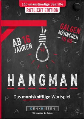 Produktbild von HANGMAN® | Rotlicht Edition – "Das mordsknifflige Wortspiel."