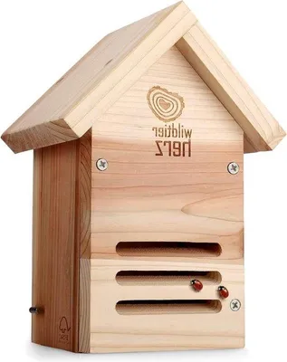 Produktbild von Wildtier Unterkunft - Hilfe für Liebesperlen aus massivem Holz für den Winter - Holzhaus für Liebesperlen