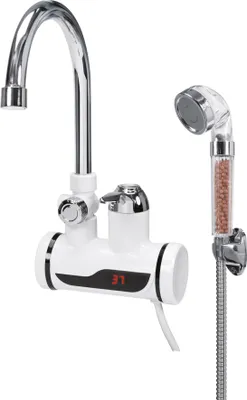 Obrázek produktu pro Elektrický průtokový ohřívač s baterií a sprchovou soupravou, 3000 W, 230 V