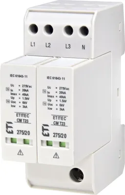 Obrázek produktu pro Modulární svodič přepětí ETITEC CM T23 275/20 4+0