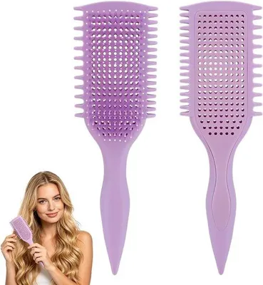 Zdjęcie produktu dla Szczotka do włosów - Czarna - 23 x 5 cm - Szczeciny dzika - Dla kobiet i mężczyzn