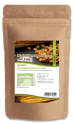 Produktbild von Mynatura geröstete Maiskörner mit Salz – 1000g - 1 Beutel (1000g)