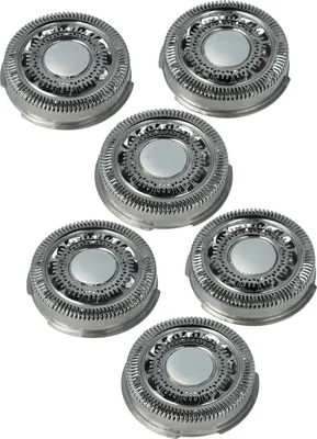 Produktbild von vhbw 6x Scherköpfe Ersatz für Philips SH90/60, SH70/60, SH90, SH70 für Elektrorasierer, Silber