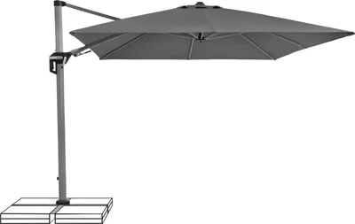 Produktbild von Doppler Active II Ampelschirm Sonnenschirm 350 x 260 cm anthrazit 840