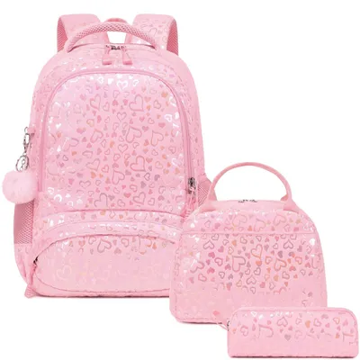 Produktbild von Mädchen Rucksack Set mit Lunchbag und Etui
