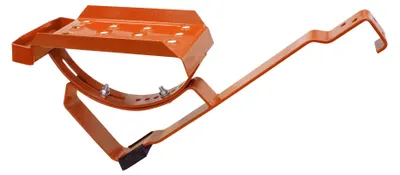 Produktbild von DAPRONA Dachtritt Set für gewellte Dachziegel 25cm, Dachtritte für Schornsteinfeger Ziegelrot, inkl. Montagematerial für sichere Dachbegehung