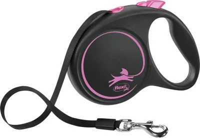 Produktbild von flexi BLACK DESIGN, Gurt, M: 5 m, pink