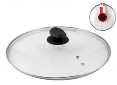 Immagine prodotto di HOMe Coperchio In Vetro Bordo Inox Cm30