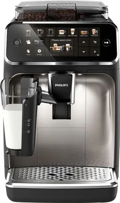Zdjęcie produktu dla Philips Automatyczny ekspres do kawy 5400 EP5447/90 z serii 5400, Ekspres do espresso, 1,8 l, Ziarna kawy, Wbudowany młynek, 1500 W, Czarny, Chrom