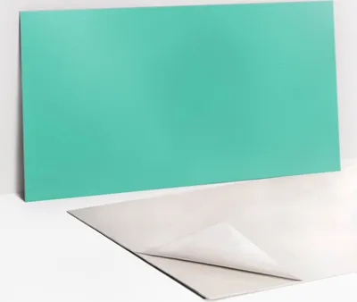 Obrázek produktu pro Ochranný Panel PVC - Samolepicí Vinylové Dlaždice na Stěnu - 100 x 50 - Tyrkysový