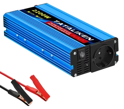 Obrázok produktu pre Menič, čistá sínusoida, prenosný konvertor, 12V, 2200W, 220V, 50Hz